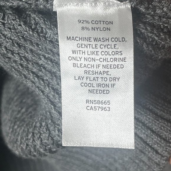 BP Colorblock Cardigan Sweater Button Front Varsity Knit Gray Navy Size Small - Picture 7 of 11